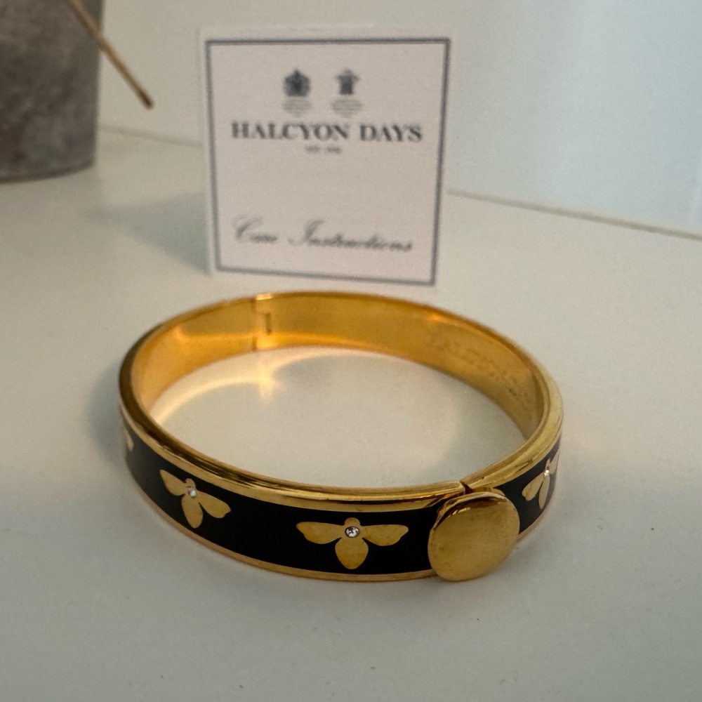 Halcyon Days Bee Bangle Bracelet like new